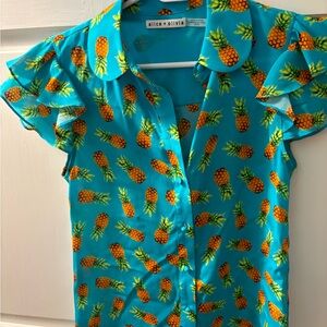 Alice and Olivia pineapple shirt.